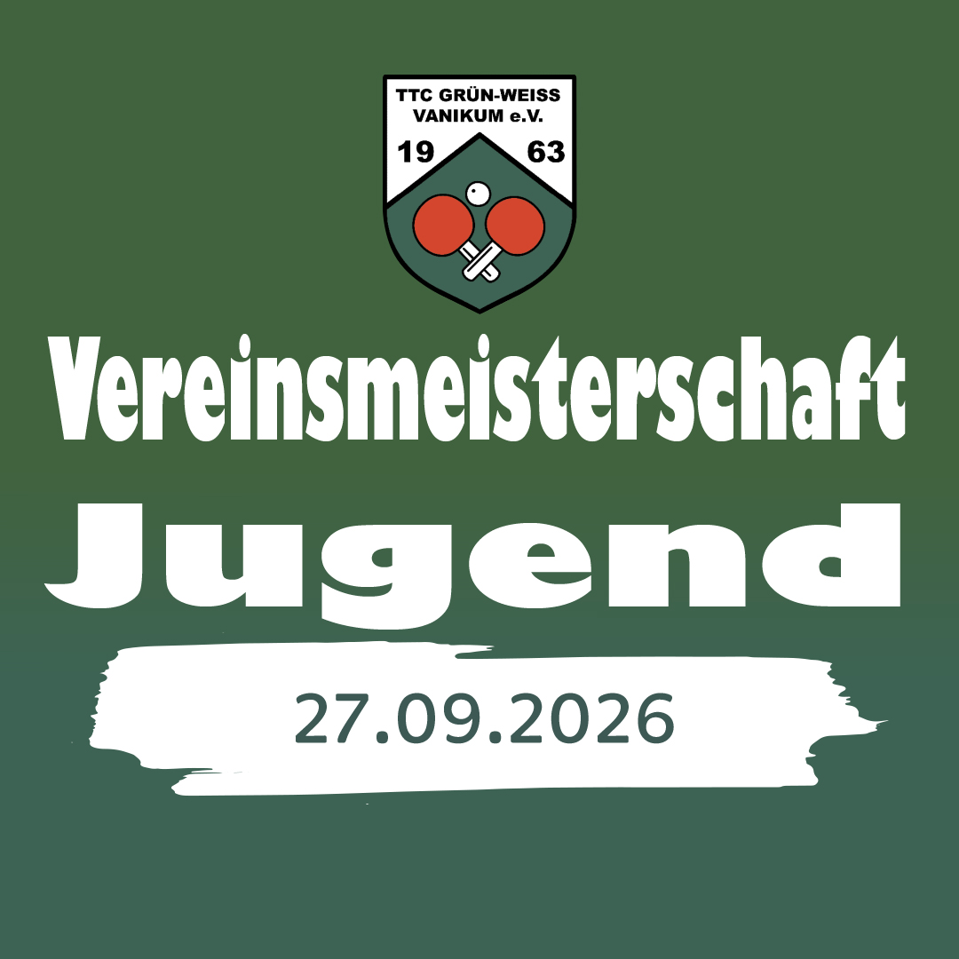 Vereinsmeisterschaft 2026 | Jugend