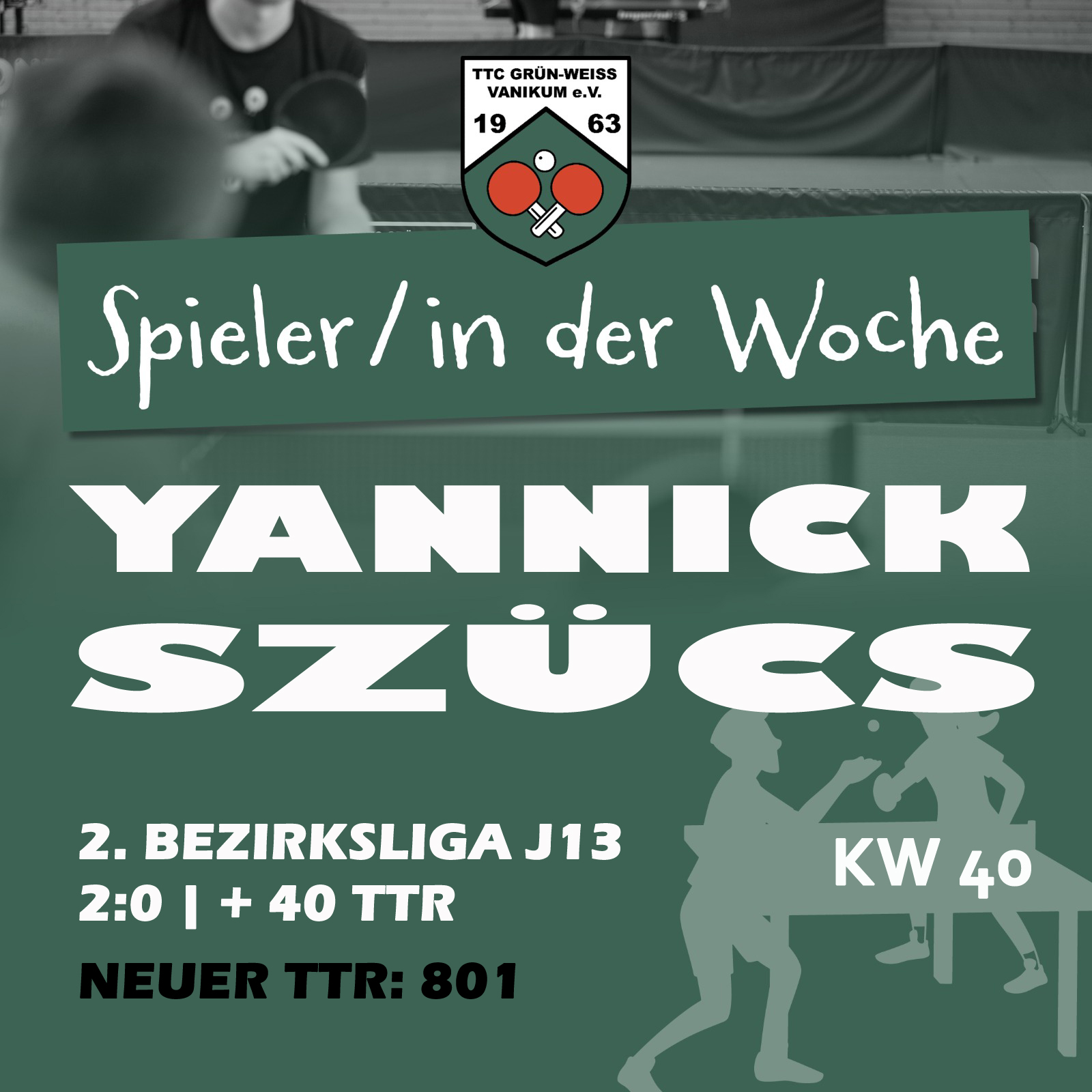 🏅Spieler der Woche | KW 40💪