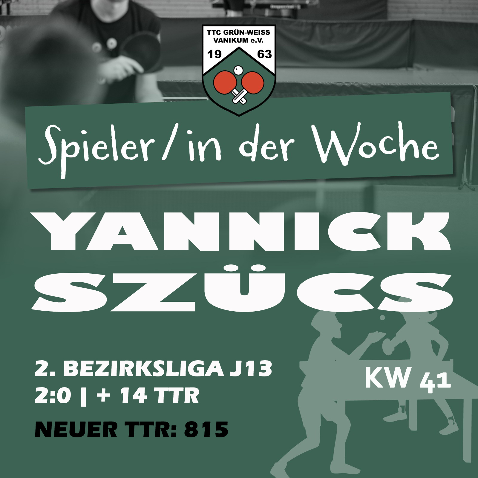 🏅Spieler der Woche | KW 41💪